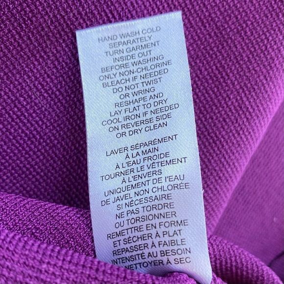 House Of Harlow Purple Sheer Puff Sleeve Square Neck Top NWT Size Extra Small - Picture 5 of 6